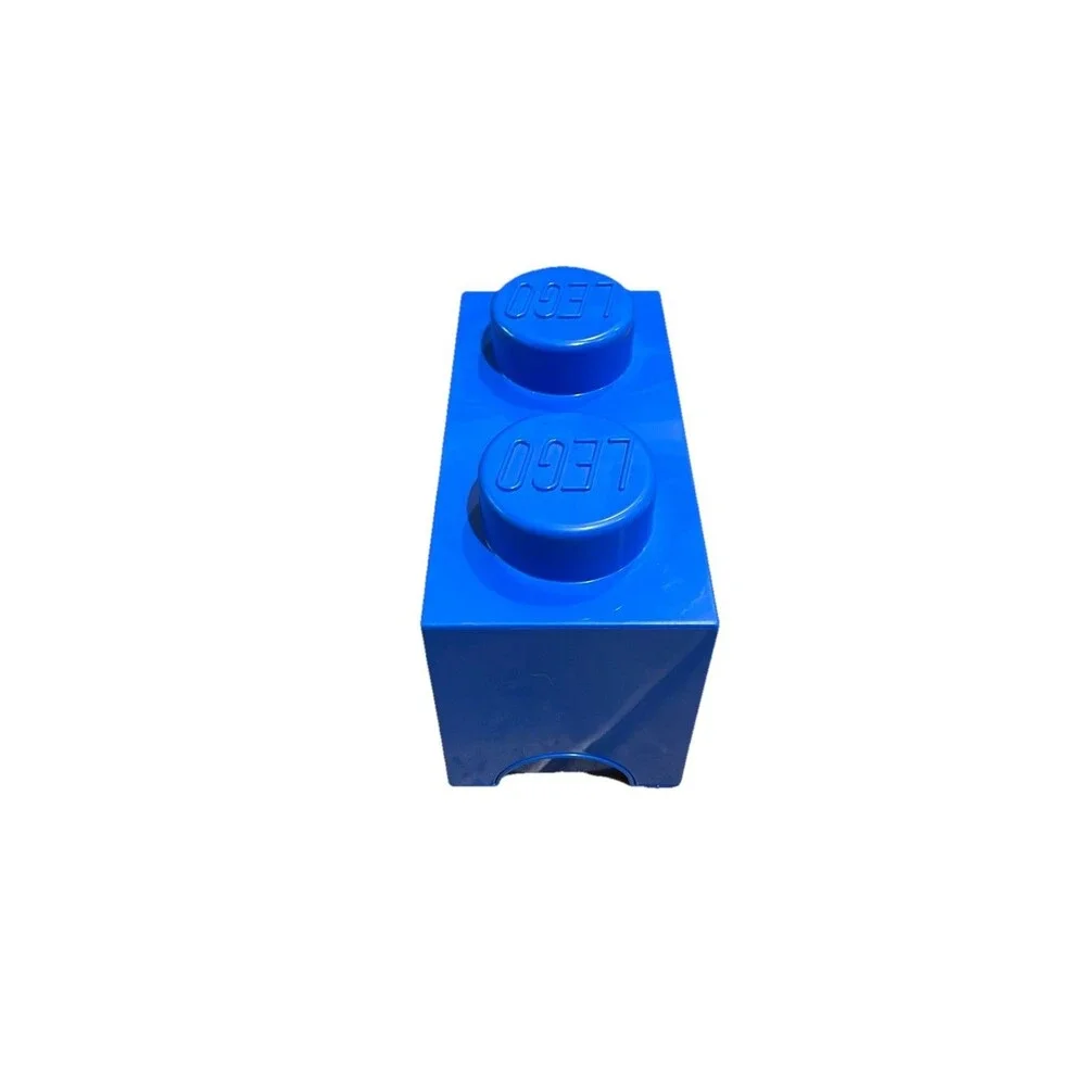LEGO 2-stud Blue Storage Brick Plastic Stackable 10x5x6